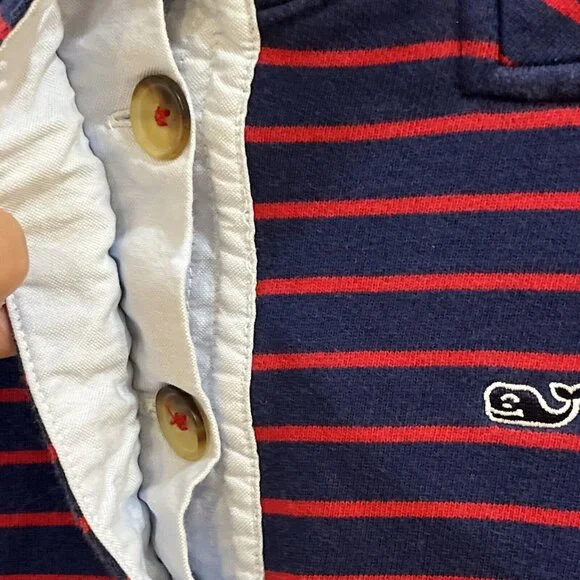 Vineyard Vines 1/4 Botton Pullover Men's Large Striped Long Sleeve Sweater - Picture 6 of 16